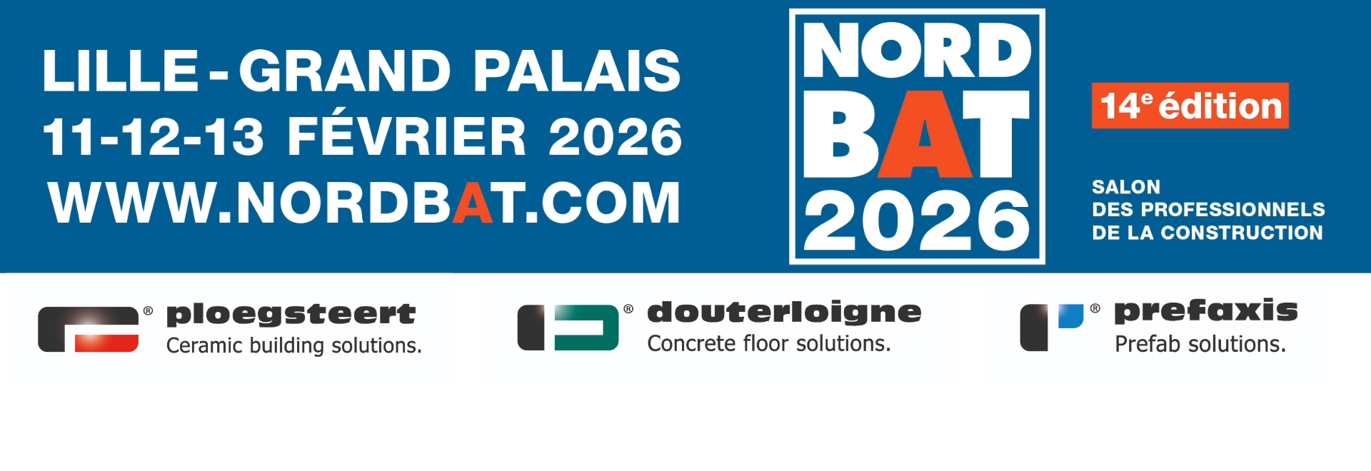 Ploegsteert, Douterloigne en Prefaxis aanwezig op Nordbat 2026 in Rijsel